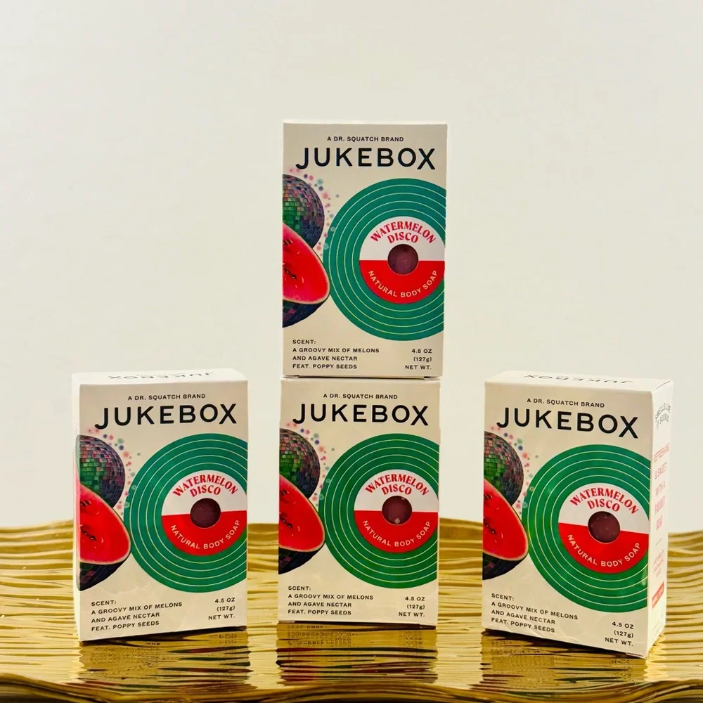 JUKEBOX Natural Watermelon Bar Soap - Disco for Women -4.5 oz. BUNDLE OF 4 - Picture 1 of 11